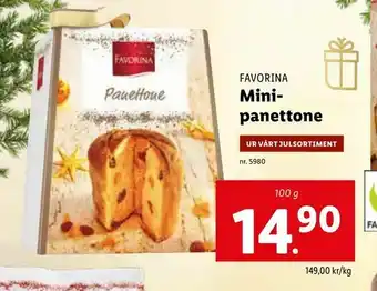 Lidl Mini- panettone erbjuda