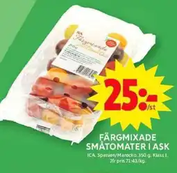 ICA Maxi ICA Färgmixade småtomater i ask erbjuda