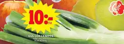 ICA Maxi Gul lök i knippe erbjuda
