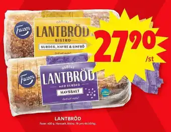 ICA Maxi FAZER Lantbröd erbjuda