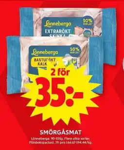 ICA Maxi LONNEBERGA Smörgåsmat erbjuda
