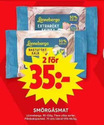 ICA Maxi LONNEBERGA Smörgåsmat erbjuda