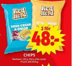 ICA Maxi REDHEAD Chips erbjuda