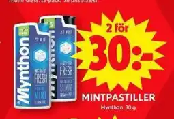 ICA Maxi MYNTHON Mintpastiller erbjuda