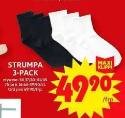 ICA Maxi MYWEAR Strumpa 3-pack erbjuda