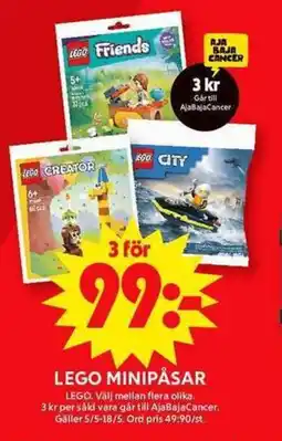 ICA Maxi LEGO minipåsar erbjuda