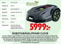 ICA Maxi GROUW Robotgräsklippare clevr erbjuda