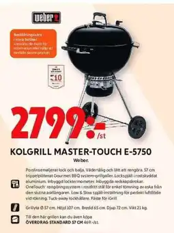 ICA Maxi WEBER Kolgrill master-touch e-5750 erbjuda