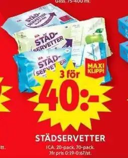 ICA Maxi ICA Städservetter erbjuda