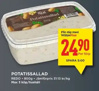 Willys REDO Potatissallad erbjuda