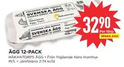 Willys HAKANTORPS Ägg 12-pack erbjuda
