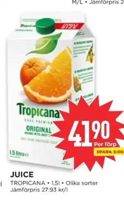 Willys TROPICANA Juice erbjuda