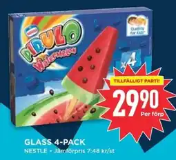 Willys NESTLE Glass 4-pack erbjuda