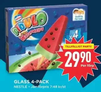 Willys NESTLE Glass 4-pack erbjuda