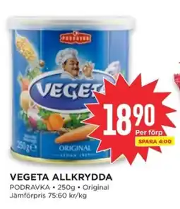 Willys PODRAVKA Vegeta allkrydda erbjuda