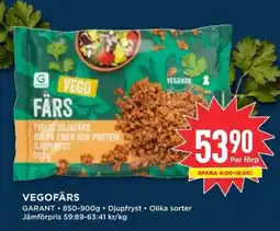 Willys GARANT Vegofärs erbjuda