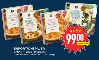 Willys GARANT Enportionspajer erbjuda