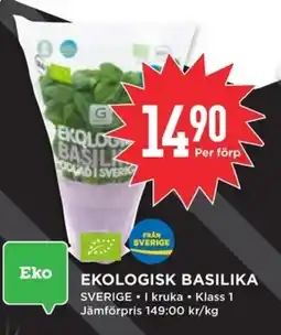Willys Ekologisk basilika erbjuda