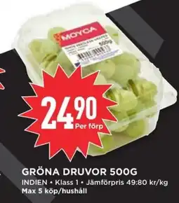 Willys Gröna druvor erbjuda