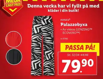 Lidl ESMARA Palazzobyxa erbjuda