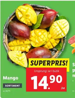 Lidl Mango erbjuda