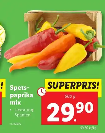 Lidl Spets- paprika mix erbjuda