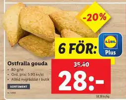 Lidl Ostfralla gouda erbjuda