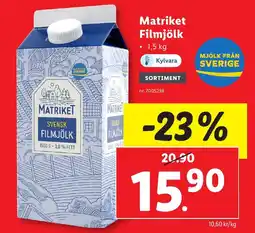 Lidl MATRIKET Filmjölk erbjuda