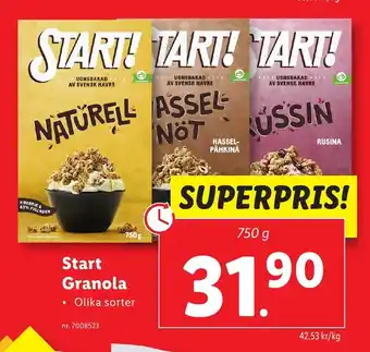 Lidl START Granola erbjuda