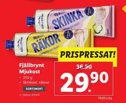 Lidl FJÄLLBRYNT Mjukost erbjuda