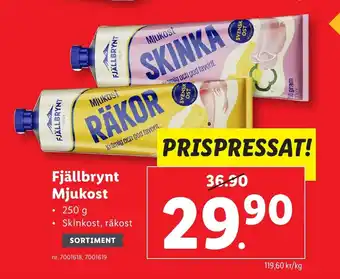 Lidl FJÄLLBRYNT Mjukost erbjuda
