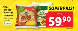 Lidl ARLA Familje- favoriter riven ost erbjuda