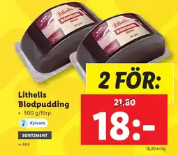Lidl LITHELLS Blodpudding erbjuda