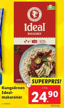 Lidl Kungsörnen Ideal- makaroner erbjuda