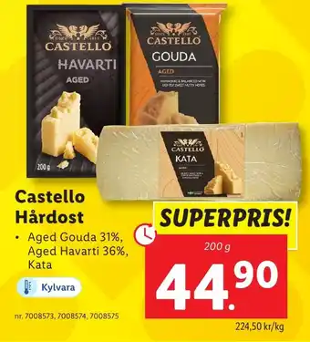 Lidl CASTELLO Hårdost erbjuda