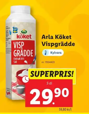 Lidl ARLA Köket Vispgrädde erbjuda