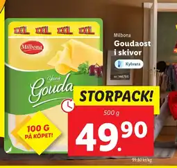Lidl MILBONA Goudaost i skivor erbjuda