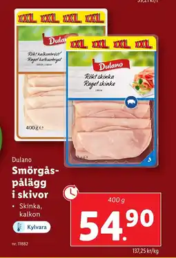 Lidl DULANO Smörgås- pålägg i skivor erbjuda