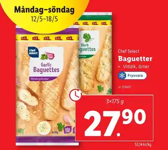 Lidl CHEF SELECT Baguetter erbjuda