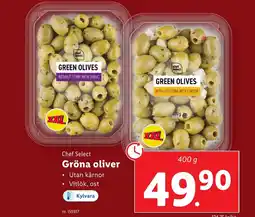 Lidl CHEF SELECT Gröna oliver erbjuda