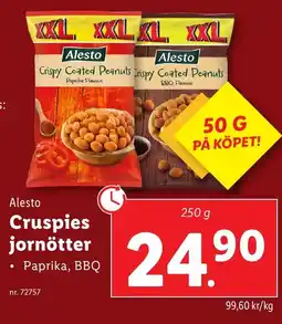 Lidl ALESTO Cruspies jornötter Paprika, BBQ erbjuda