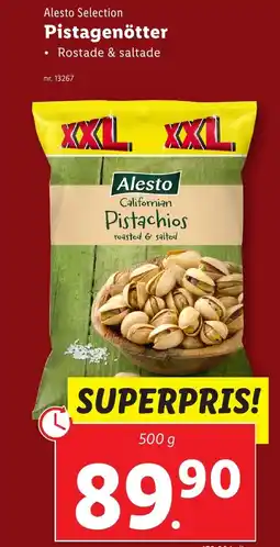 Lidl ALESTO SELECTION Pistagenötter erbjuda