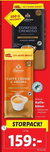 Lidl BELLAROM Kaffe- bönor erbjuda