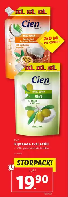 Lidl CIEN Flytande tvål refill erbjuda