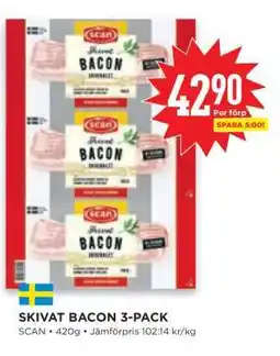 Willys SKIVAT BACON 3-PACK erbjuda