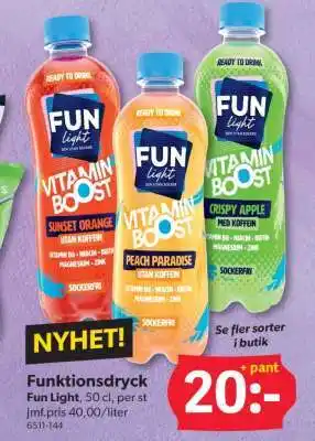 DollarStore Funktionsdryck Fun Light erbjuda