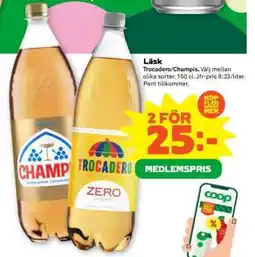 Stora Coop Läsk Trocadero/Champis erbjuda