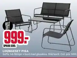 ÖoB LOUNGESET PISA erbjuda
