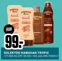 ÖoB SOLSKYDD HAWAIIAN TROPIC erbjuda