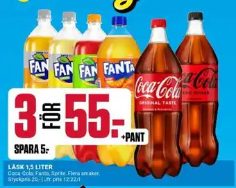 ÖoB Läsk 1,5 liter erbjuda